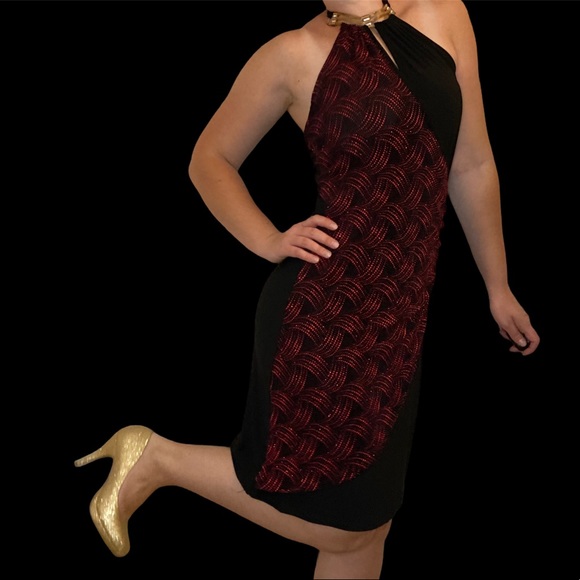 Blu:m High Neck Backless Sequin Dress, Festive & Elegant - Picture 2 of 11